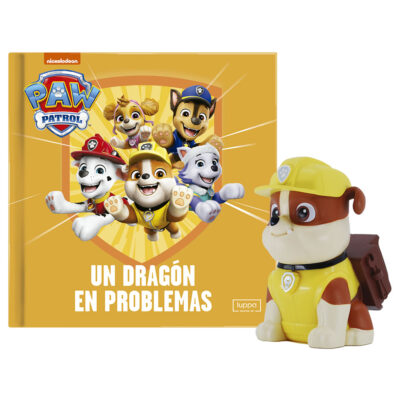 Un dragón en problemas + figura Rubble