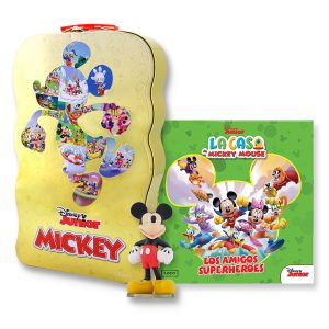 Los amigos superheroes + figura Mickey Mouse + Caja colecionadora