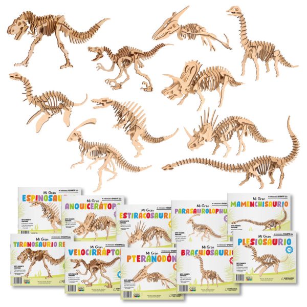 Serie Completa Dinosaurios 3D