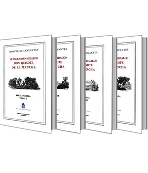 EL INGENIOSO HIDALGO DON QUIXOTE DE LA MANCHA (FACSÍMIL) 4 VOL