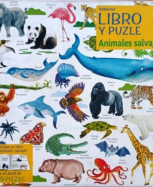 Libro y Puzzle - Animales Salvajes